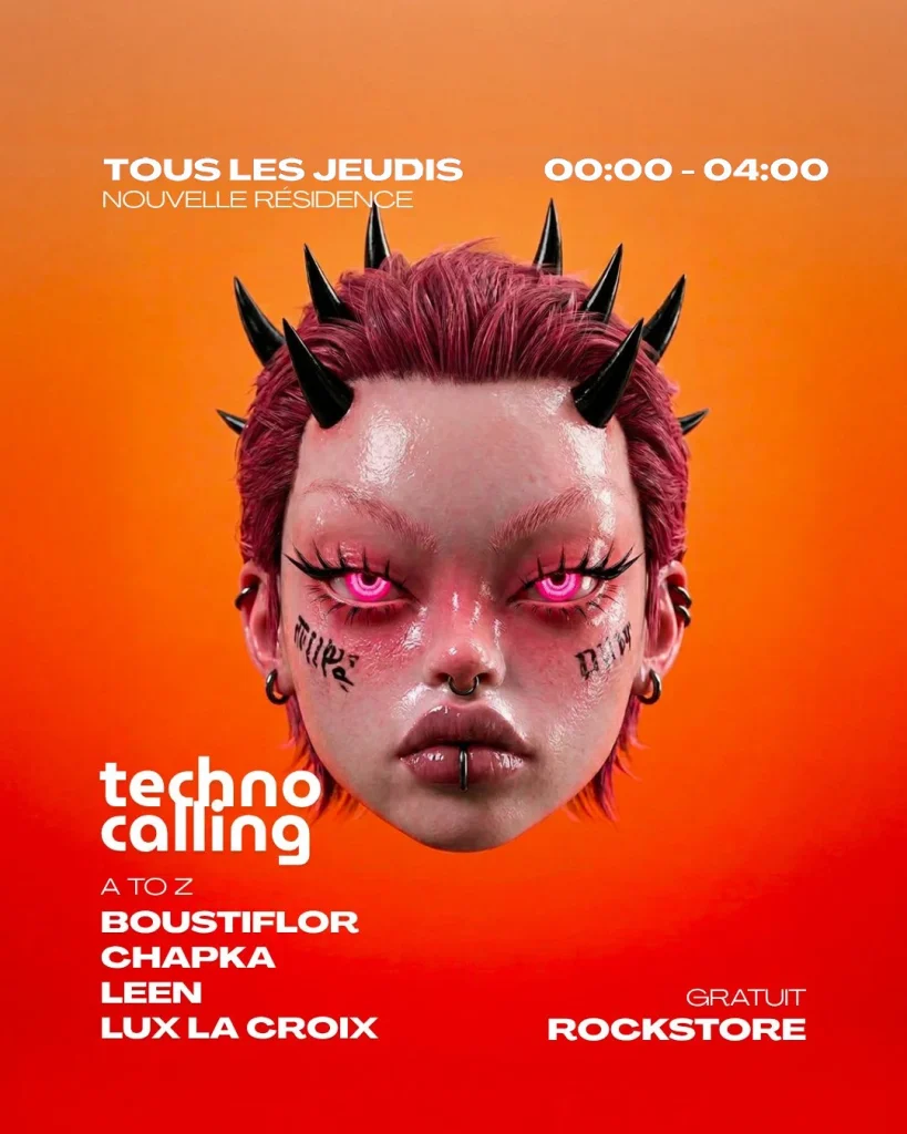 Soirée Clubbing Te'chno Calling - Rockstore Montpellier Tous Les Jeudis